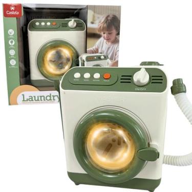 Imagem de Maquina de Lavar Infantil com Sons Luz e Acessórios Castela