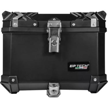 Imagem de Bau Para Moto Bau Traseiro Plastico GP Tech Preto 45 litros Bauleto Moto Caixa