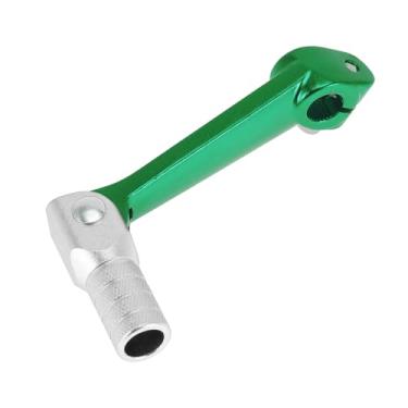 Imagem de Hihaha Alavanca de câmbio dobrável de motocicleta para Bosuer M5 Alavanca de mudança de pedal de liga de alumínio Braço alavanca verde cabeça prateada