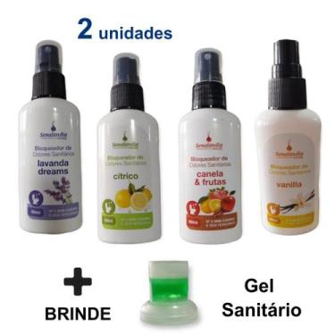 Imagem de 2 Bloqueador Odor Sanitário Banheiro Elimina Cheiro Perfumado Potente 