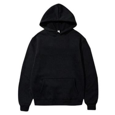 Imagem de Blusa Moletom Canguru 100% Algodão Básico - PROPRIA, Preto