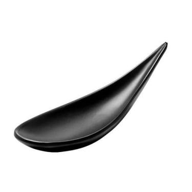 Imagem de Colher Finger Food Modern 15,3Cm Preto Melamina - Oxford Porcelanas, M