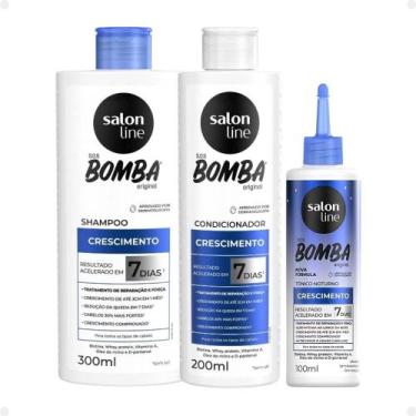 Imagem de Kit Salon Line SOS Bomba Crescimento: Sh +Cond+ Tônico Not