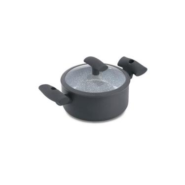Imagem de Caçarola Soft Touch Antiaderente Cinza 4,5L - Hercules