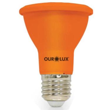 Imagem de Lâmpada Superled PAR 20 IP65 6 Watts 38º Âmbar - 05486 - OUROLUX