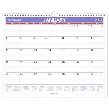 Imagem de AT-A-GLANCE Calendário de parede 2026, 38 cm x 30 cm, médio, largo (PM82826)