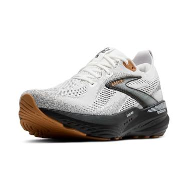 Imagem de Brooks Tênis de corrida masculino Glycerin GTS 22, Branco/cinza/preto, 41