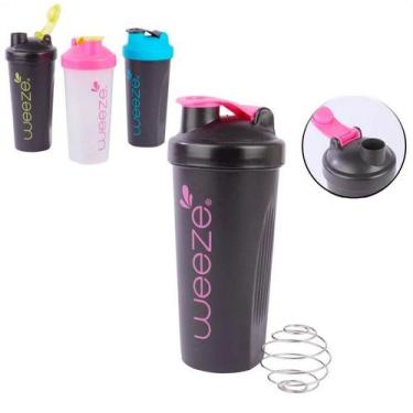 Imagem de Squeeze de Plastico 600 ml Shakeira com Misturador - Homeflex