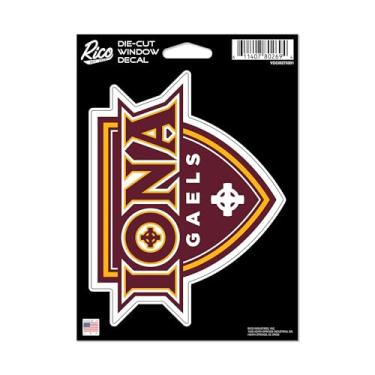 Imagem de Rico Industries NCAA Iona Gaels 12,7 cm x 17,8 cm Decalque de vinil cortado - Acessório para carro/caminhão/casa