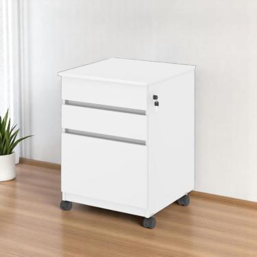 Imagem de Gaveteiro Arquivo Com Trava Volante Branco