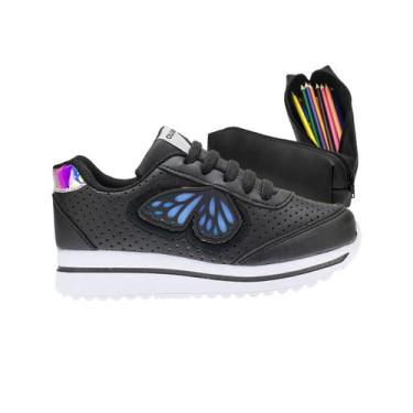 Imagem de Tênis Infantil Feminino de Menina Escolar e Casual Tam 24 ao 34 - Têni