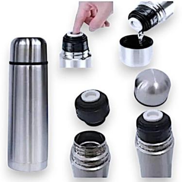 Imagem de Garrafa Térmica Inox para Água Café Chá Tereré Chimarrão 750ml - WELLM