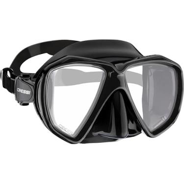 Imagem de Máscara adulta Cressi para dirigir, snorkel e mergulho – silicone macio e confortável – Ranger – Projetada na Itália, Black/Black, None