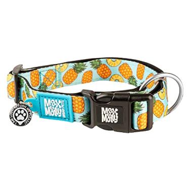 Imagem de Max & Molly Urban Pets Coleira para cães Smart ID com Gotcha! Etiqueta QR de segurança para animais de estimação e perfil personalizado, neoprene acolchoado macio, impermeável, lavável na máquina