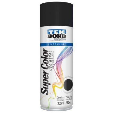 Imagem de Tinta Aerosol Preto Fosco 350Ml/250Gr Tek Bond, 1 unidade