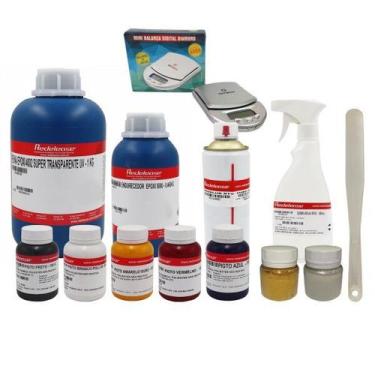 Imagem de Kit de Resinas, pigmentos e ferramentas curso Resina LAB (Opção 3) - R