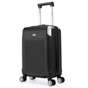 Imagem de Mala De Viagem Pp Bordo Reforçada Trabalho Tsa Roda 360 (Preto)