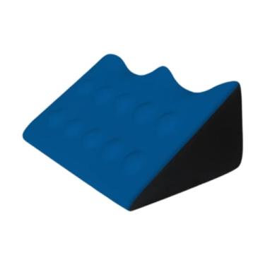 Imagem de YWJLQH Almofada de cunha para cama, apoio para pernas, apoio para as costas, almofada de elevação para as pernas, para dormir, gravidez, cintura, Azul Profundo