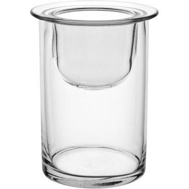 Imagem de Castiçal Parede Dupla Home&co Eco Crystal 15x12x12cm Transparente Porta Vela