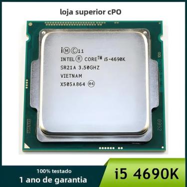 Imagem de Processador Intel Core CPU i5 4690K 3,5 GHz 6 MB Quad-Core SR21A Socke