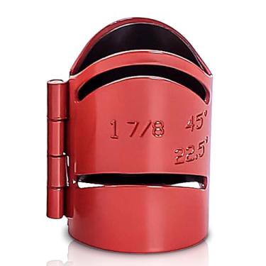 Imagem de Guia de corte de tubo de metal Guia de corte de aço disponível em ângulos de corte de 22,5°, 45°, 90° e cortes de sela (1-7/20.3 cm)