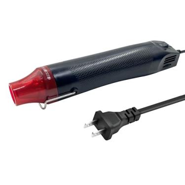 Imagem de QST EXPRESS Mini Pistola De Ar Quente Para Artesanato, 300 W Com Configurações Temperatura Variáveis, Ferramenta Rápida, Secador Artesanato Cabo Longo 2 Metros, Secagem Tinta, Tubo Retrátil - Preto