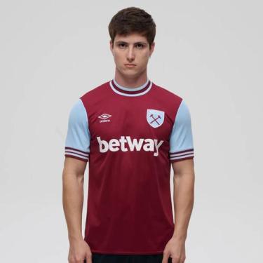 Imagem de Camisa Umbro West Ham Home 2025, P
