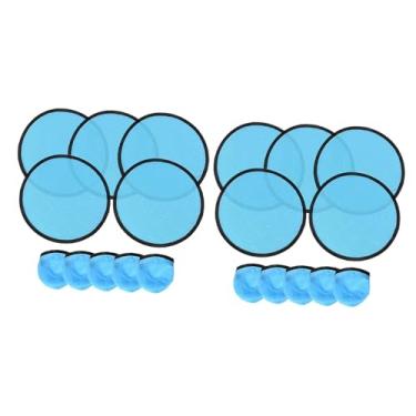 Imagem de Wzmzjy Pacote com 10 Ventiladores Dobráveis Portáteis para Atividades Ao Ar Livre, Casamentos E Festas, Azul, Tamanho real