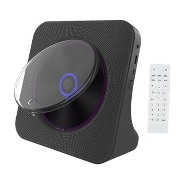 Imagem de Generic Reprodutor doméstico, cd, mp3 player, recarregável, com alto-falantes, reprodução usb, display led, áudio doméstico, desktop, rádio portátil compacto, Preto