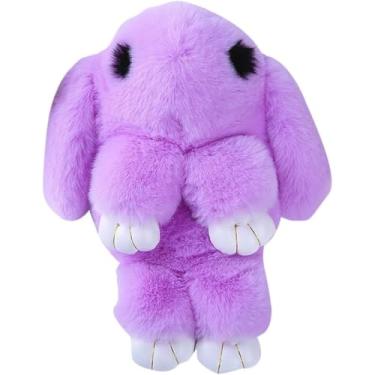 Imagem de Mochila De Pelúcia Bolsa Messenger Bag Mulheres Rabbit Chain Bolsa Celular Bolsa Meninas Pequena Bolsa De Ombro, Toonpurple