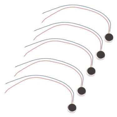 Imagem de Grcfumo Motor vibratório plano de 5pcs, mini motores de vibração, pager dc 3v 80mA e telefone celular Micro Motor 10mm por 2mm 11000rpm 1020 (34 mm)
