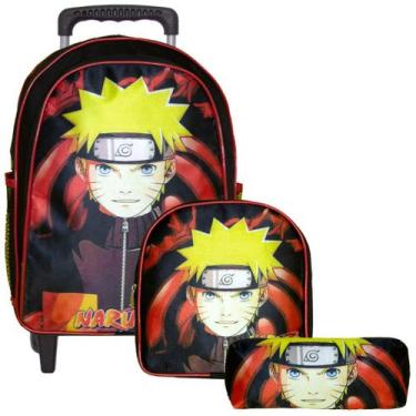 Imagem de Mochila Infantil Escolar Masculina Naruto Rodinha Passeio - TOYS 2U