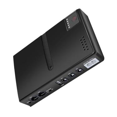 Imagem de aqxreight Fonte de Alimentação de Backup Fonte de Alimentação Ininterrupta 15V 24V Poe 5V 9V 12V USB 18W Saí DC UPS Backup de Bateria para o Modem óptico do Roteador de Câmera (Plugue nos EUA)