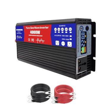 Imagem de 72v to 220v,Inversor de onda senoidal pura 2000W DC 12V/24V/48V/60V/72V, carregador, entrada DC, 110V/220V, conversor de energia solar de baixa frequência, potência de pico 4000W