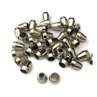 Imagem de Ponteira Sininho para Cordão, 13mm, Prata, 50 Unidades