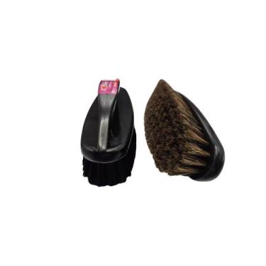 Imagem de Kit c/2 Escova Engraxate Noviça Cerdas Macias Preta ou Marrom - Superp