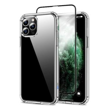 Imagem de Capa Capinha Clear Case Transparente Resistente a Risco e Anti Impacto [Anti-amarelamento] + Película De Vidro 3D Tela Toda Para iPhone (iPhone 11 Pro Max)