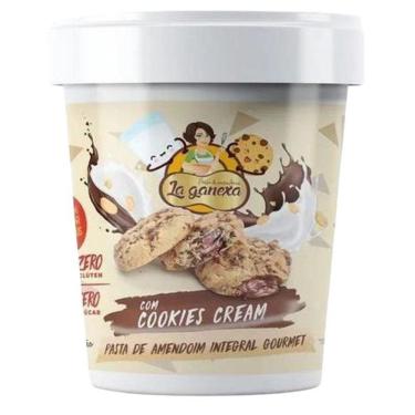 Imagem de Pasta Amendoim Cookies Cream 450g Zero Açúcar/Glúten