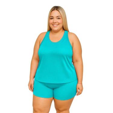 Imagem de Regata Nadador Feminina Dryfit Fitness Academia Plus Size - Roger, G2,