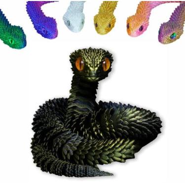 Imagem de Junta móvel de animais de cobra impressa em 3D de brinquedo para escri