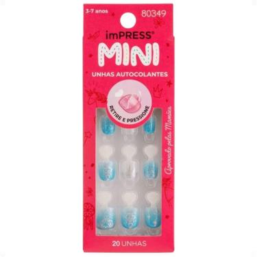 Imagem de Mini Unhas Autocolantes Infantil Kiss New York Impress Nighttime Imm301b