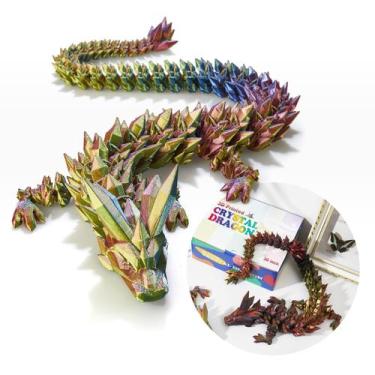 Imagem de Dragon Toy Dak Haan 30, grande dragão de cristal impresso em 3D