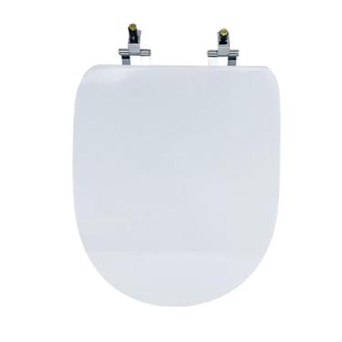 Imagem de Assento Sanitário Poliéster Para Louça Duomo Plus (Deca) Super Luxo Croma Sedile Branco