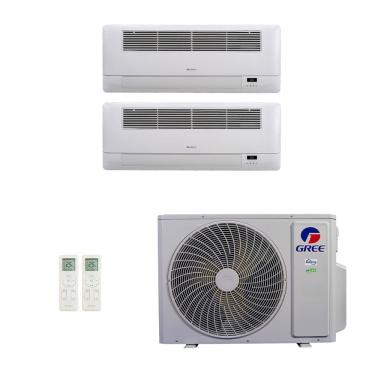 Imagem de Ar-Condicionado Multi Split Inverter Gree 30.000 (2x Evap Cassete 1 Via 18.000) Quente/Frio 220V							