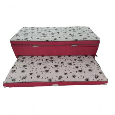 Imagem de Bibox Solteiro Com Baú E Auxiliar 5cm Vermelho