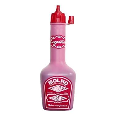 Imagem de Molho Farrapo Vinagre Especial, Sabor Incomparável, Garrafa Rosa com Tampa Vermelha, 120ml