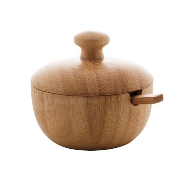 Imagem de Açucareiro de Bambu Com Colher Verona 8x7,5cm Lyor