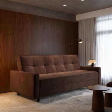 Imagem de Sofá-cama Nice  4 Lugares  Suede 204cm