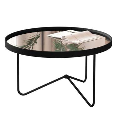 Imagem de Mesa de Centro Alamanda Sala Espelhada com Pés Metálicos - JB BECHARA,