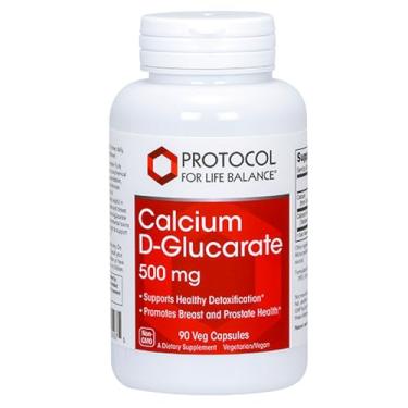 Imagem de Protocolo de cálcio Life Equilíbrio – D glucarate 500 mg – apoia Desintoxicação, promove a Mama Saudável e Saúde da Próstata – 90 Vegetais Cápsulas